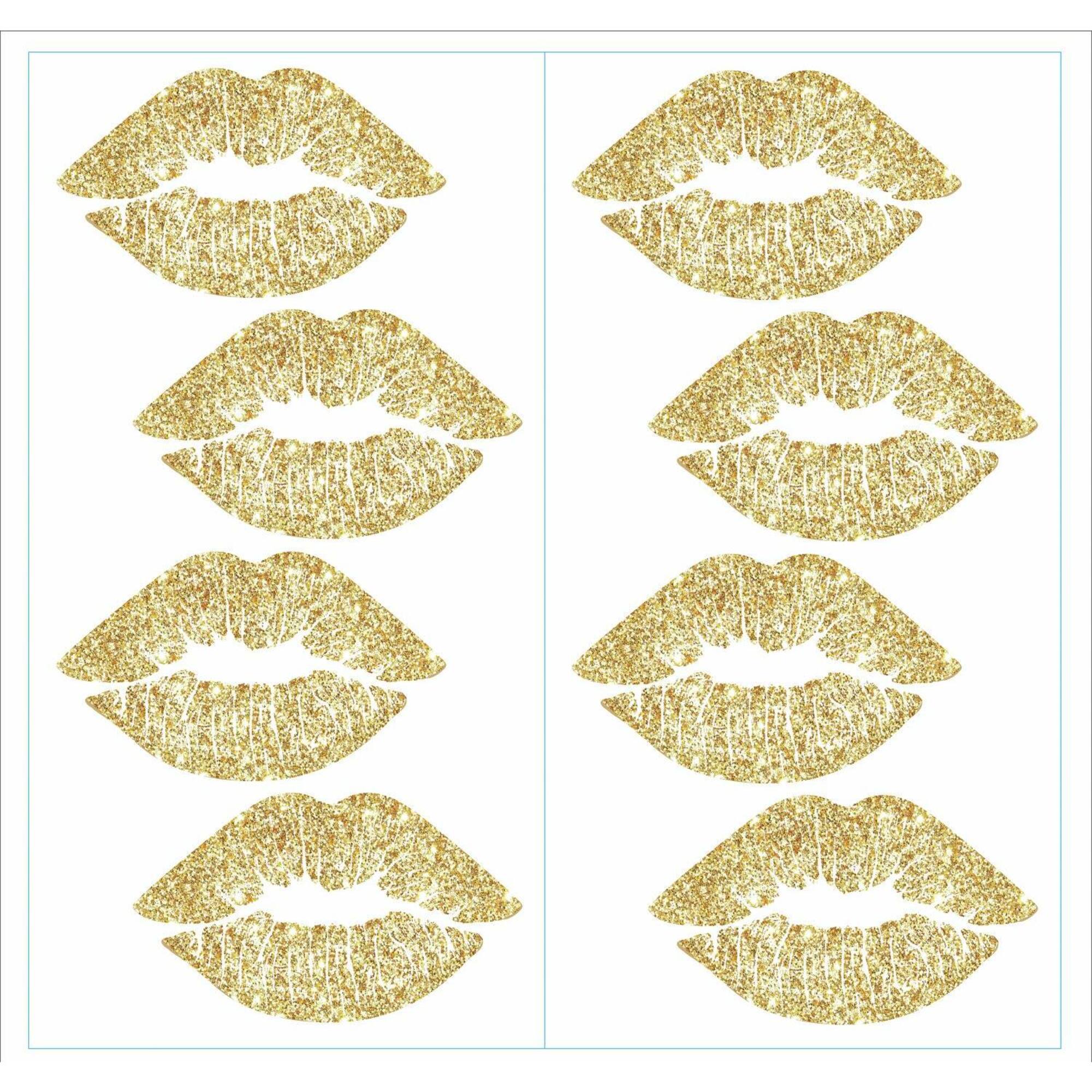 RoomMates Glitter Lip Peel & Stick Wall Decals